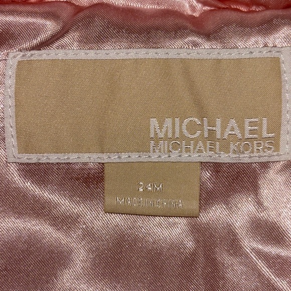Michael Michael Kors Light Pink Faux Fur Hooded Jacket Size 24m - Picture 8 of 8